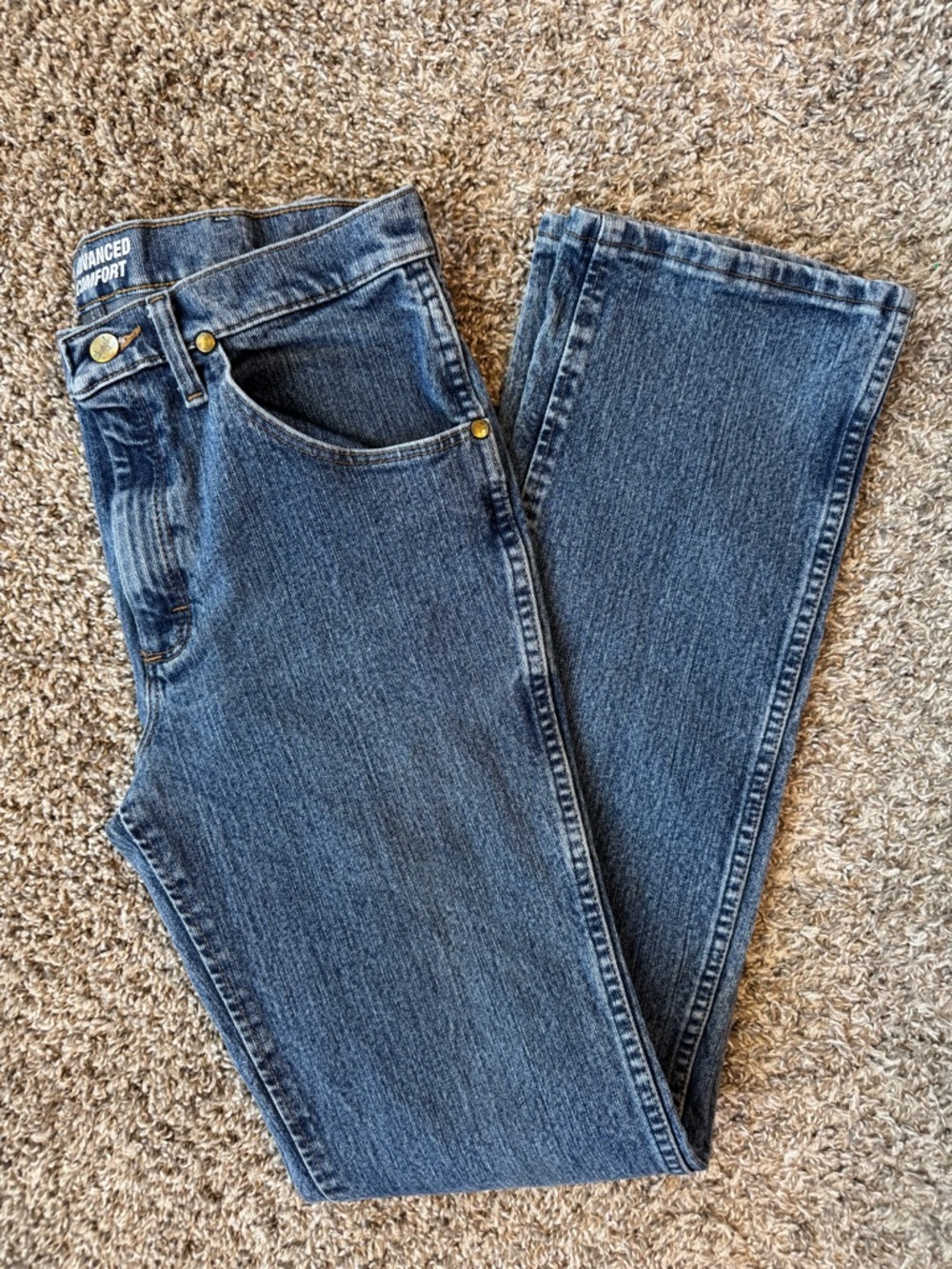 Men’s Wranglers Slim Fit Jeans - Dark Blue Denim 31x36